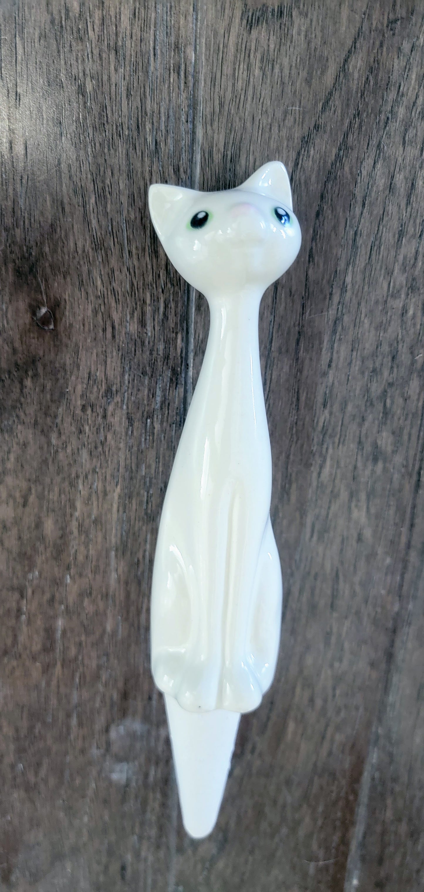 Tall White Cat Plant Watering Spike