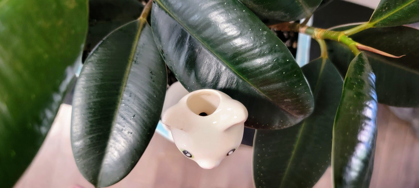 Tall White Cat Plant Watering Spike