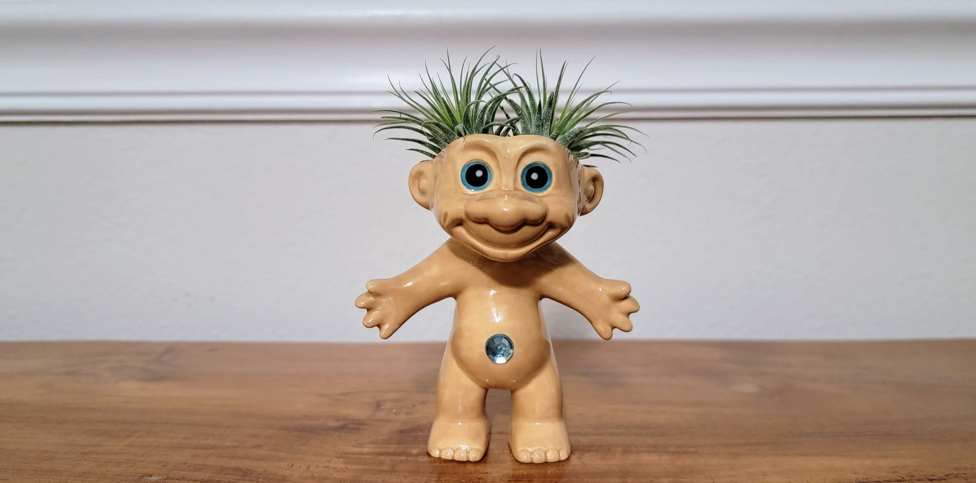 troll doll succulent planter Treasure Troll Planter - Premium Ceramic Pot