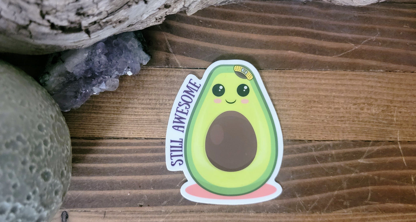 Still Awesome Avocado Sticker