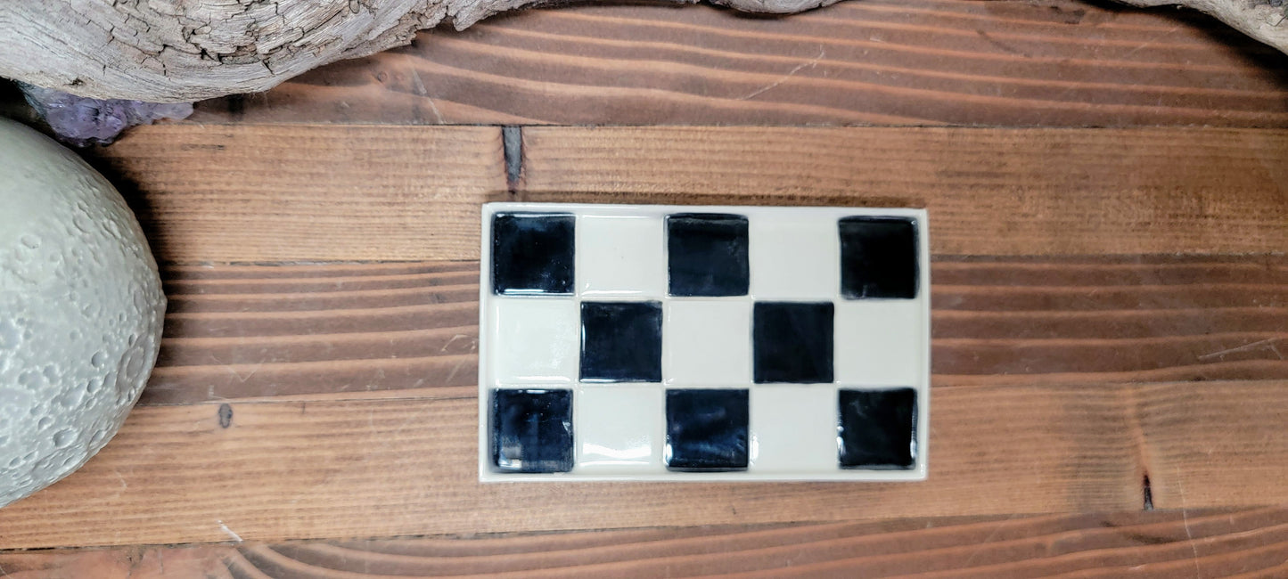 Small Bathtub Planter with Tile Floor Water Catch