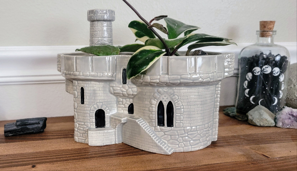 flooded fortress plant pots Cool Fantasy Castle Pot