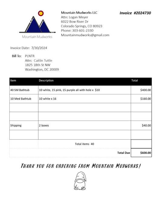 PLNTR Order