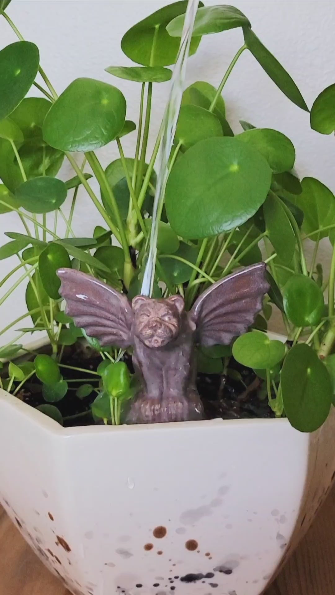 Gargoyle Watering Spike - Premium Handmade Ceramic Plant Tender