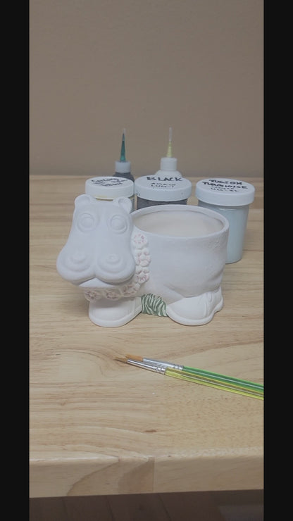 Hipster Hippo Planter