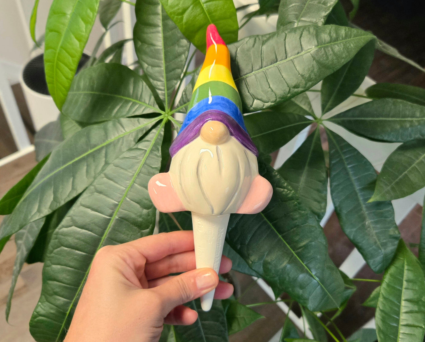 🌈 Rainbow Gnome Watering Spike
