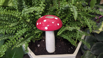 self watering mushroom planter Large Mushroom Watering Spike - High Quality Ceramic