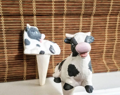 Adorable Cow Ceramic Watering Spike