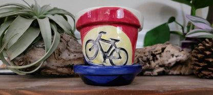 Awesome Ceramic Bike Planter